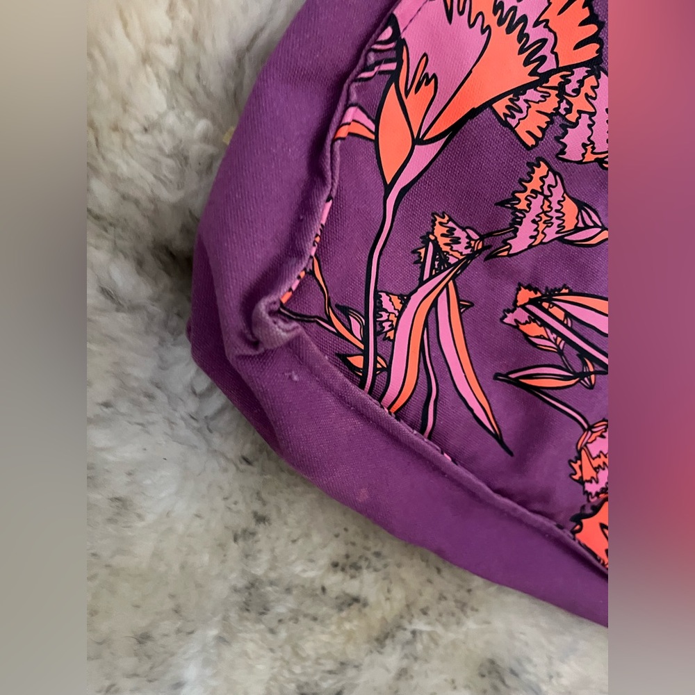 Jacobs"Marc Jacobs Purple Multi-Purpose Canvas Reusable Tote Bag - Picture 3 of 11